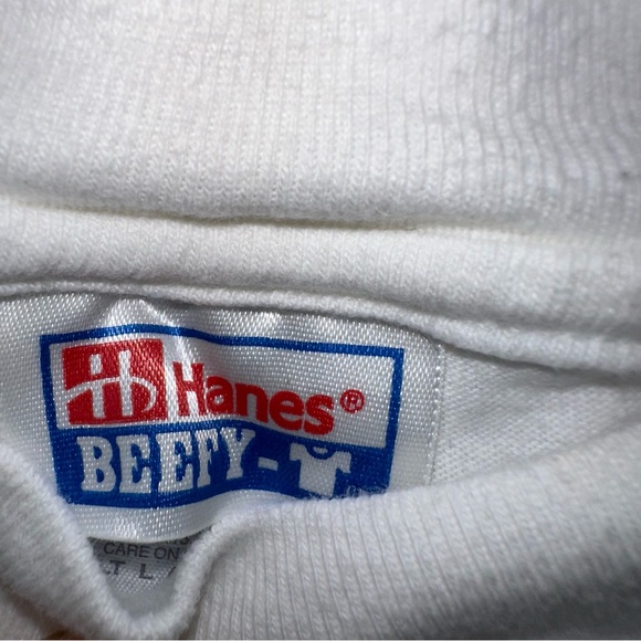 Vintage Hanes‎ beefy White 'Bride' Men's T-Shirt - Picture 4 of 6